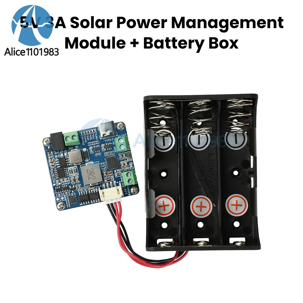 6-24V Solar Panel Power Management Module 5V 3A Supports MPPT, PD QC FCP SFCP