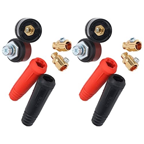 12Pcs Welding Connectors Quick Connect Plug and Socket Set Welding Cable Panel