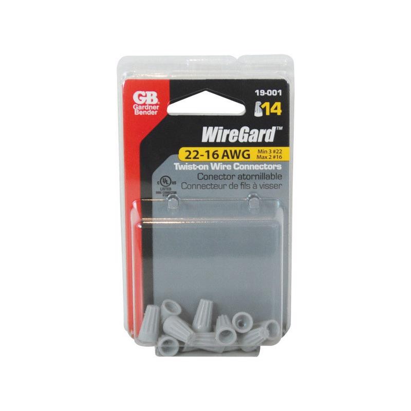 Gardner Bender 19-001 Gray High Performance WireGard Screw-On Wire Connector