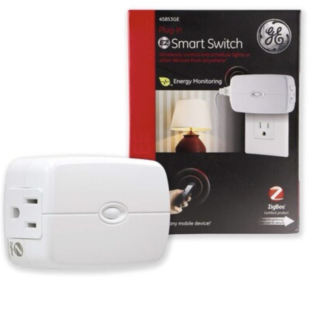 GE Zigbee Plug-In EZ Smart Switch 45853GE Remote Outlet On/Off Lighting Control