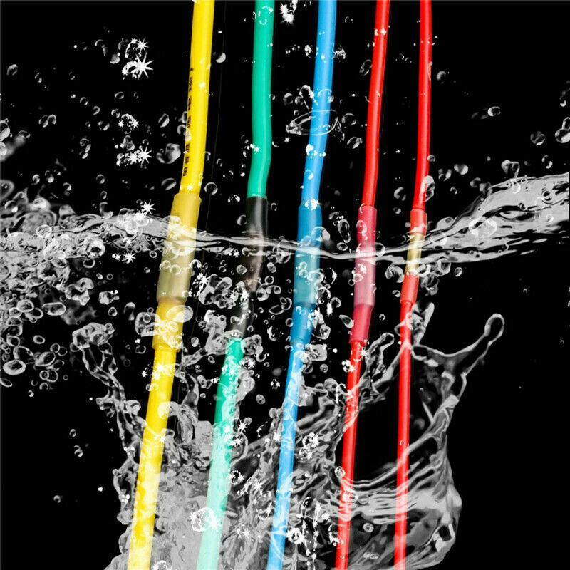 50-500PCS Waterproof Heat Shrink Butt Wire Splice Crimp Connectors Terminals Kit