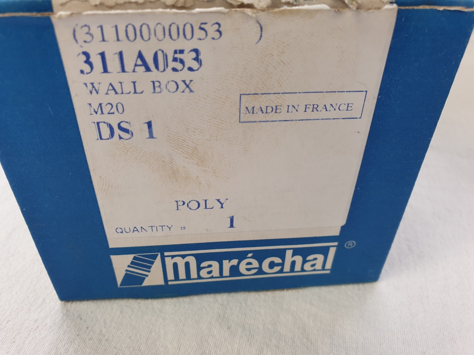 Marechal DS1 Wall Box 311A053 Blue Poly IP54 Unused