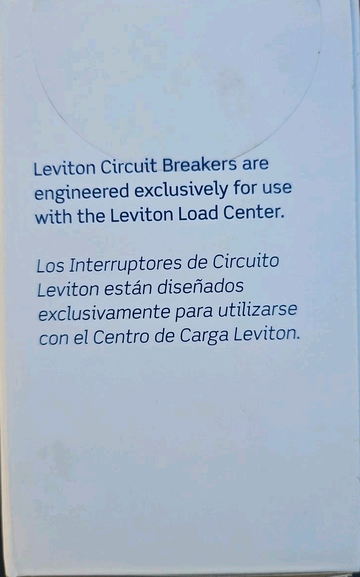 Leviton LB230-SR Dual-Pole 30A Smart Circuit Breaker