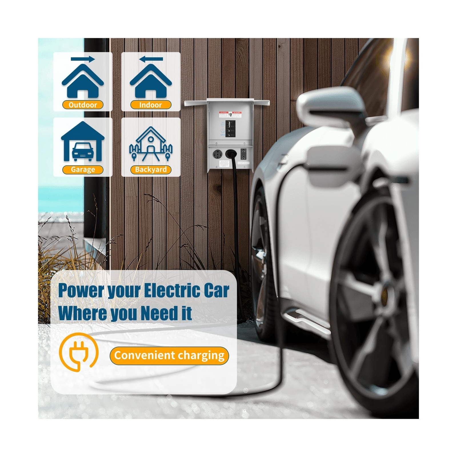 RV Electrical Outlet Panel with Breaker Temporary Power Outlet Panel RV Circu…