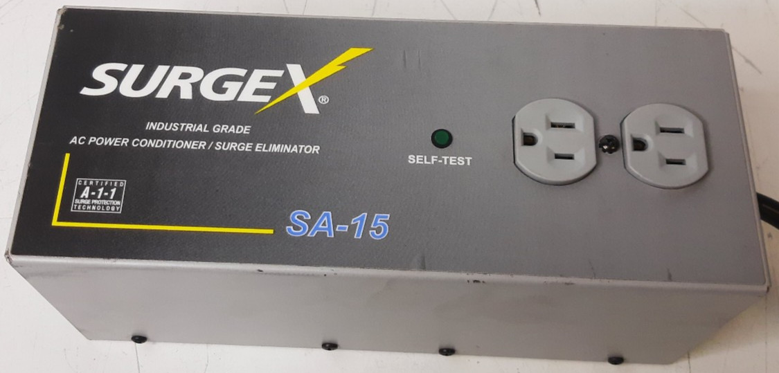 SurgeX SA-15 2 Outlet 120V, AC Power Conditioner Surge Supressor READ