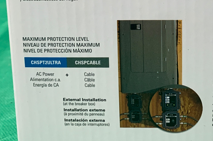 Eaton CHSPT22PACK Whole Home Surge Protection Kit, CHSPT2ULTRA + CHSPCABLE