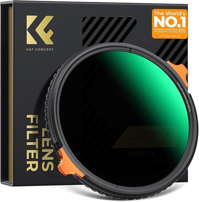 K&F CONCEPT 67mm True Color Variable Fader ND2-32 ND Filter and CPL Circular