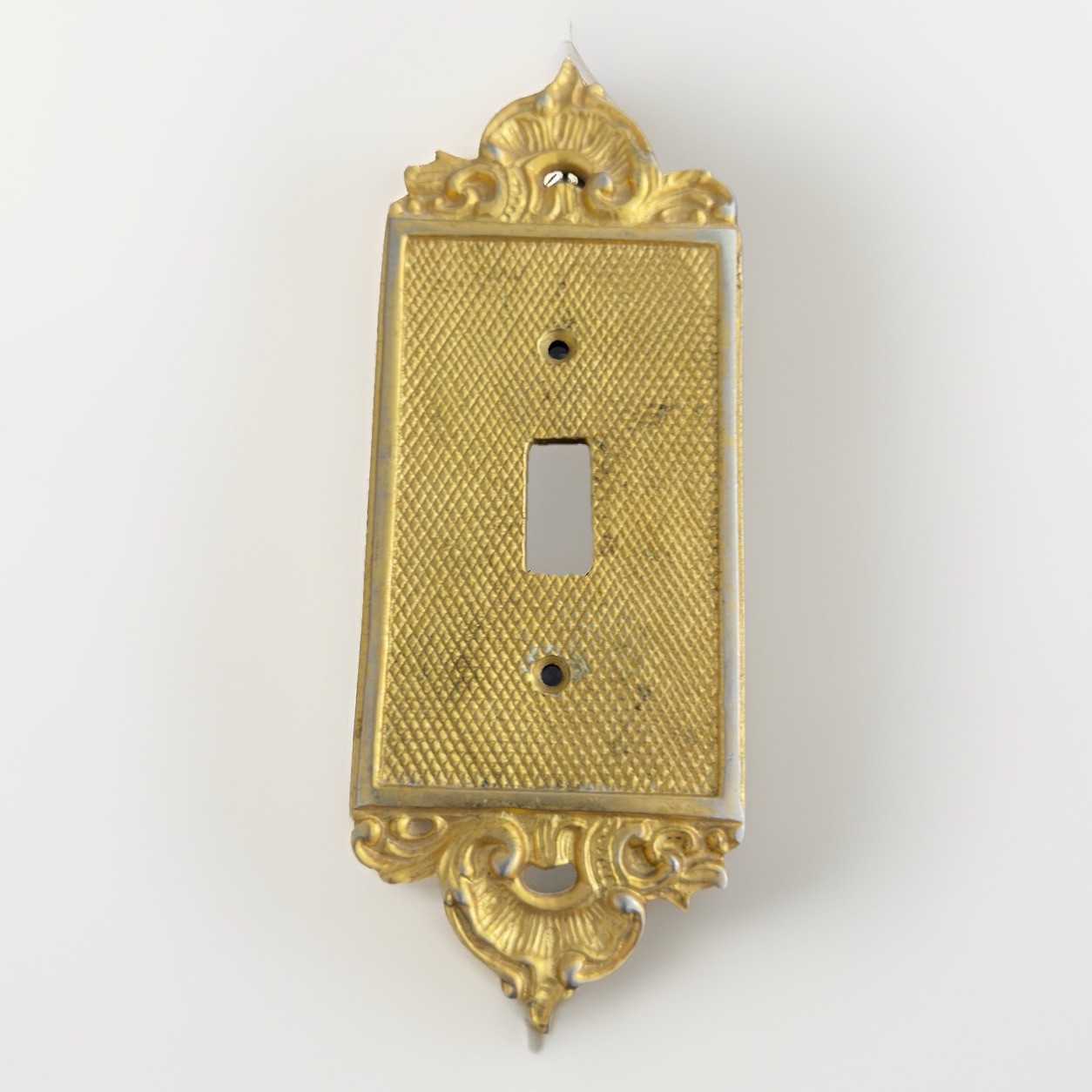 Victorian-style hammered brass single & duplex outlet & switch cover plates