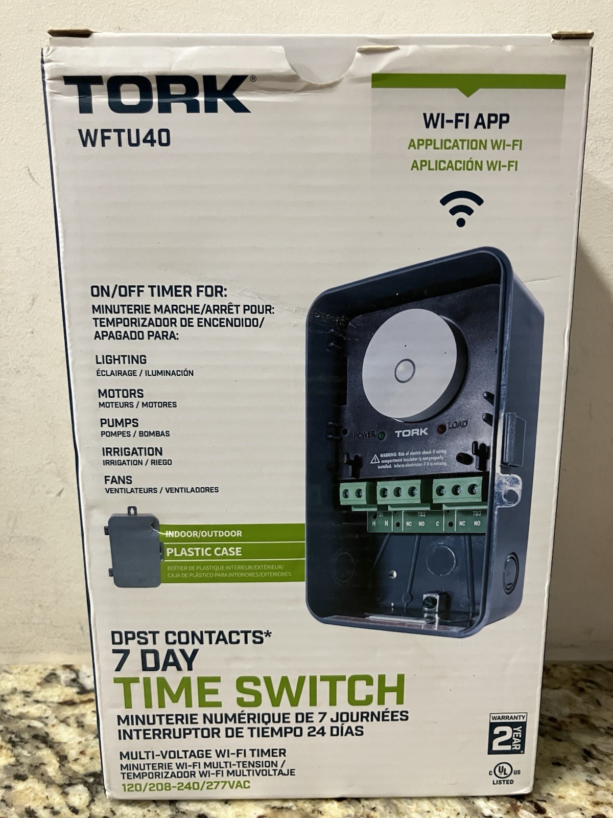 NSI Tork WFTU40 a Brand Industries In/Outdoor Smart 7-Day, Multi-Voltage Timer