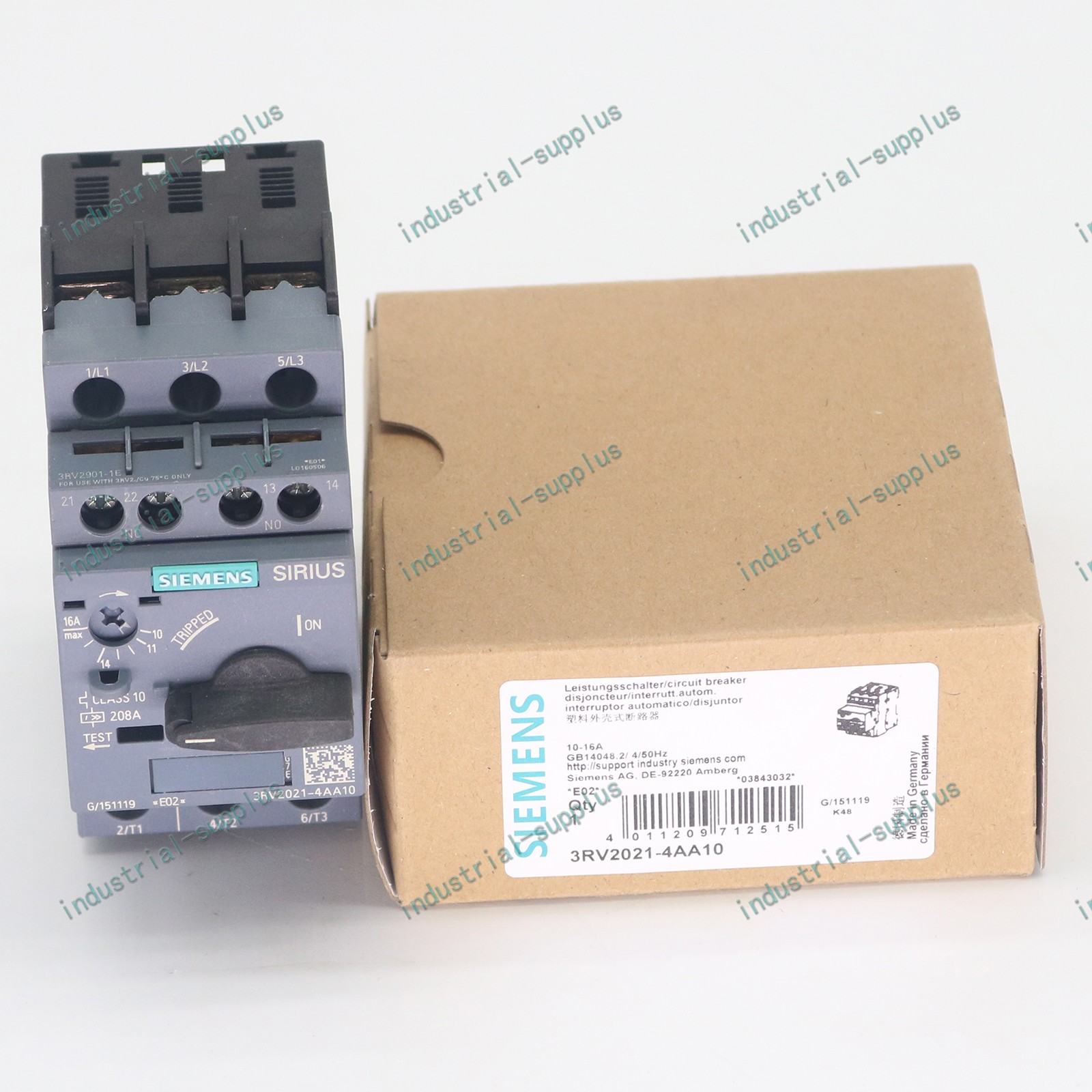 SIEMENS NEW in box breaker 3RV2021-4AA10 3RV2 021-4AA10 1 year warranty