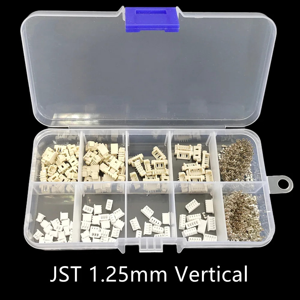 1Box JST1.25 SH1.0 ZH1.5 PH2.0 XH2.54 2/3/4/5P Male Plug Female Socket Horizonta