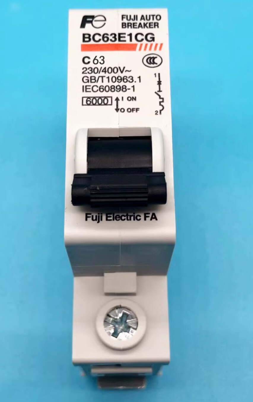 Fuji Electric Miniature Circuit Breaker MCB 1P BC63E1CG-63C 63A
