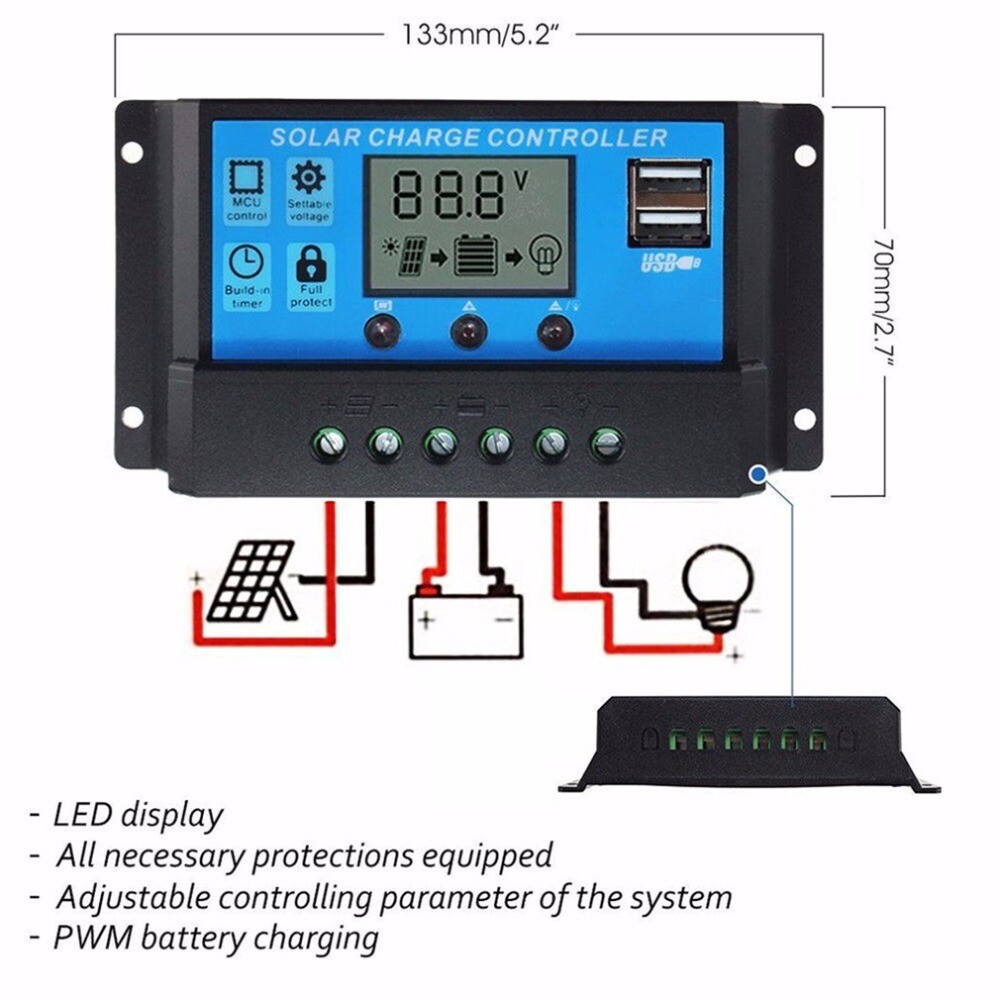 4000 Watts Solar Panel Kit 100A 12V Battery Charger with Controller Caravan Boat