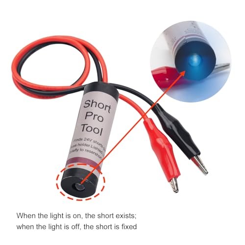 Short Pro Tool Finder HVAC Tools with 12 Inch Lead and Alligator Clip, Locate