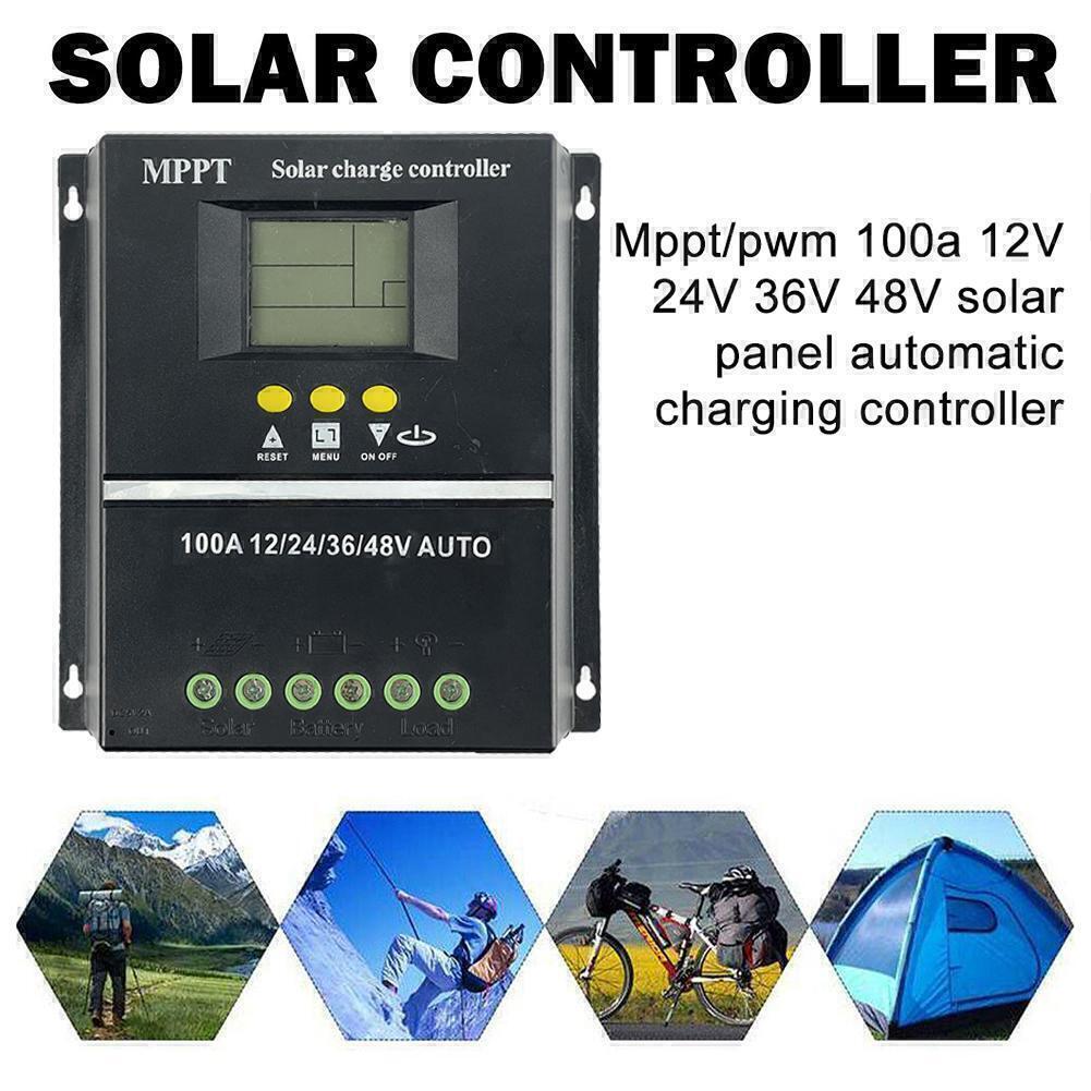 2PC 4000W 100A MPPT Solar Charge Controller 12V 24V 36V 48V Battery PV Regulator