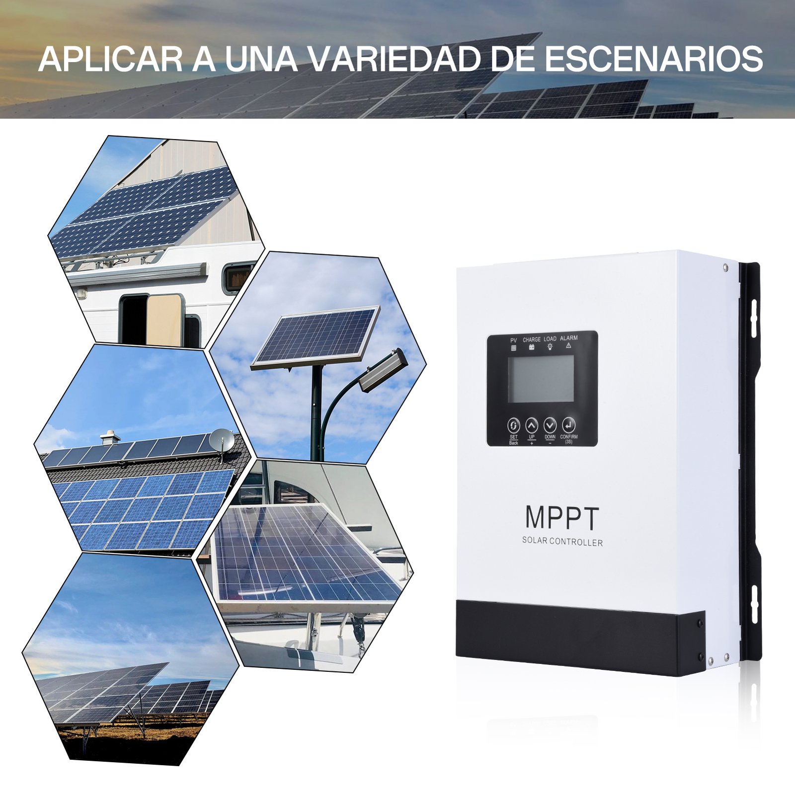 4000W 120A MPPT Solar Charge Controller 12v/24v/36v/48v/96v Battery PV Regulator