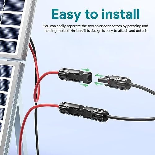 Solar Connector to XT60 Extension Cable 11Ft Power Solar Adapter for Anker