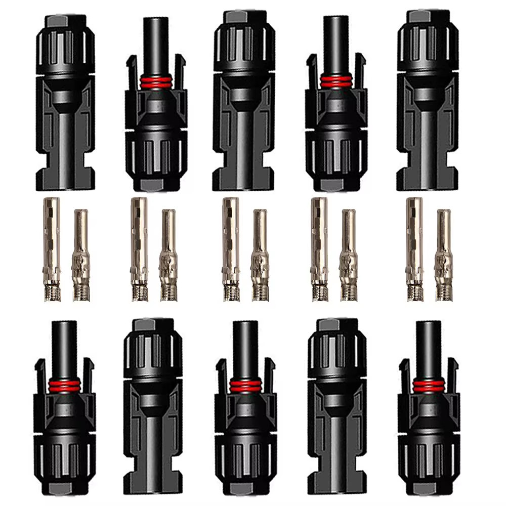 5 Pairs/Lot Solar Connectors with 2Pcs Spanner Waterproof Solar Panel Connector