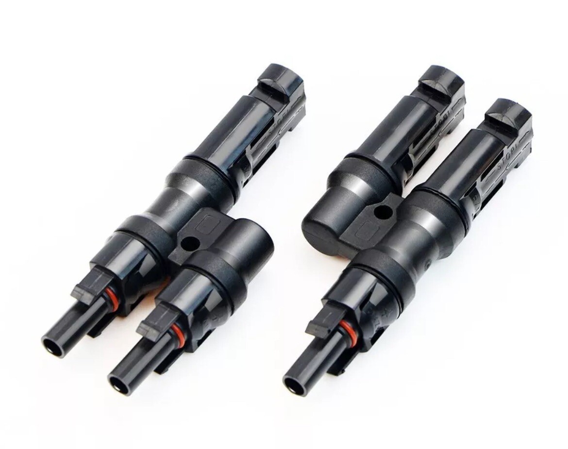 Solar Panel Connector MC4, 2 To 1 Waterproof MC4 , 1 Pair , USA Stock