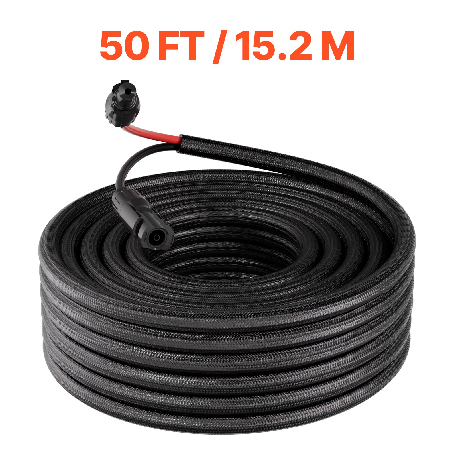 Uimoso 50FT Solar Panel Extension Cable 10AWG Wire Flame Retardant Connectors