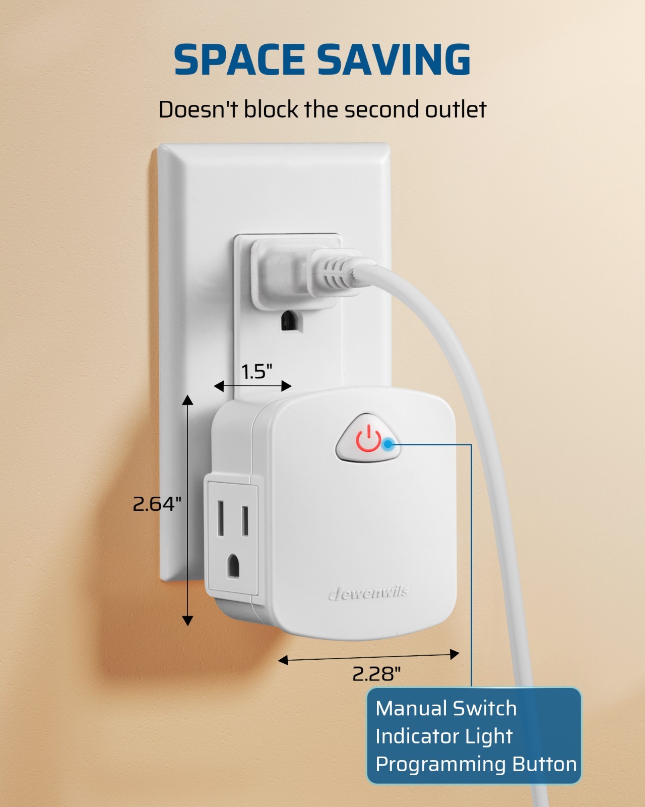 DEWENWILS Wireless Remote Control Outlet Switch Electrical Outlet Power Switch
