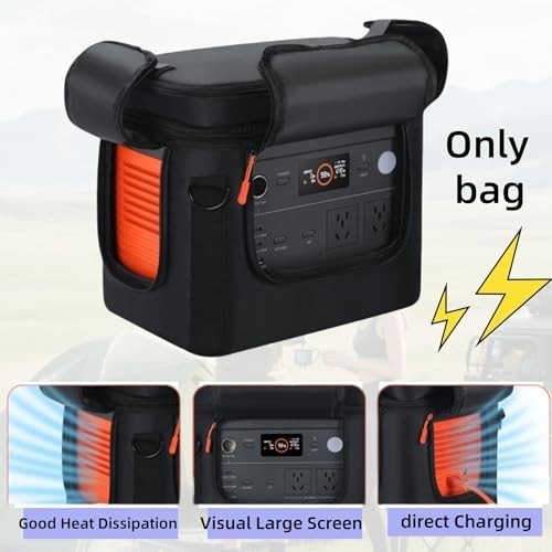 Portable Power Station Carrying Case – Soft Padded Travel Bag with Quick Access