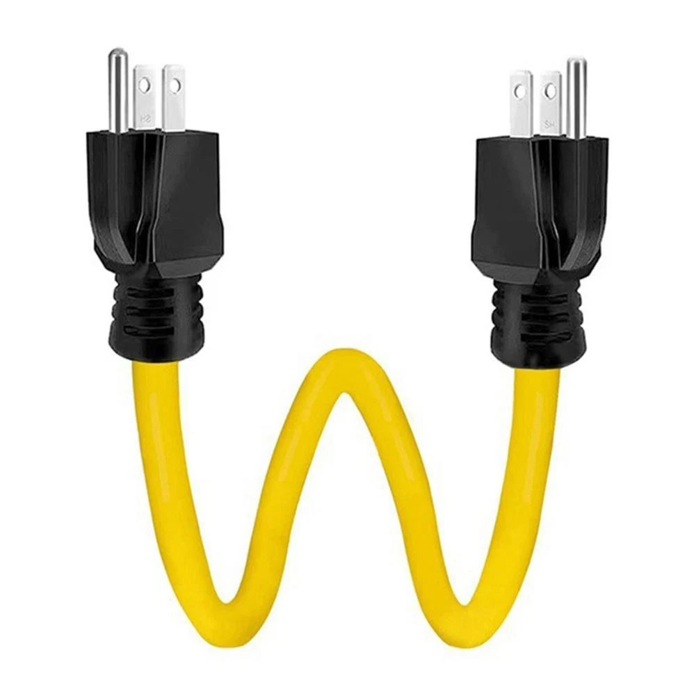 3 Prong Plug 125V Double Male Extension Cord For NEMA 5-15P to 5-15P