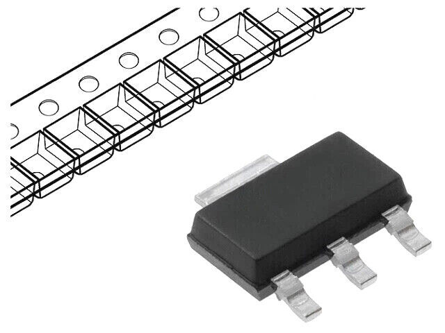 TLE4266G IC: voltage regulator; LDO,linear,fixed; 5V; 0.15A; PG-SOT223-4