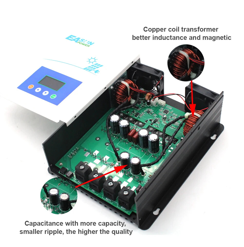 MPPT 100A 80/60/40/30A Solar Charge Controller 12V 24V 36V 48V Battery Regulator