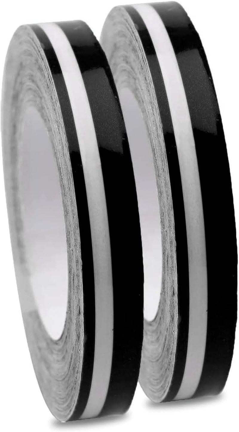 2PCS Car Pinstripe Tape 32Ft, PVC Waterproof Fade-resistant Automotive Vinyl Tri