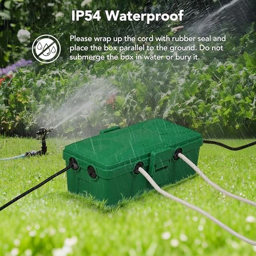 edium Outdoor Electrical Box(10.4x6x4.2inch), IP54 Waterproof, M Green