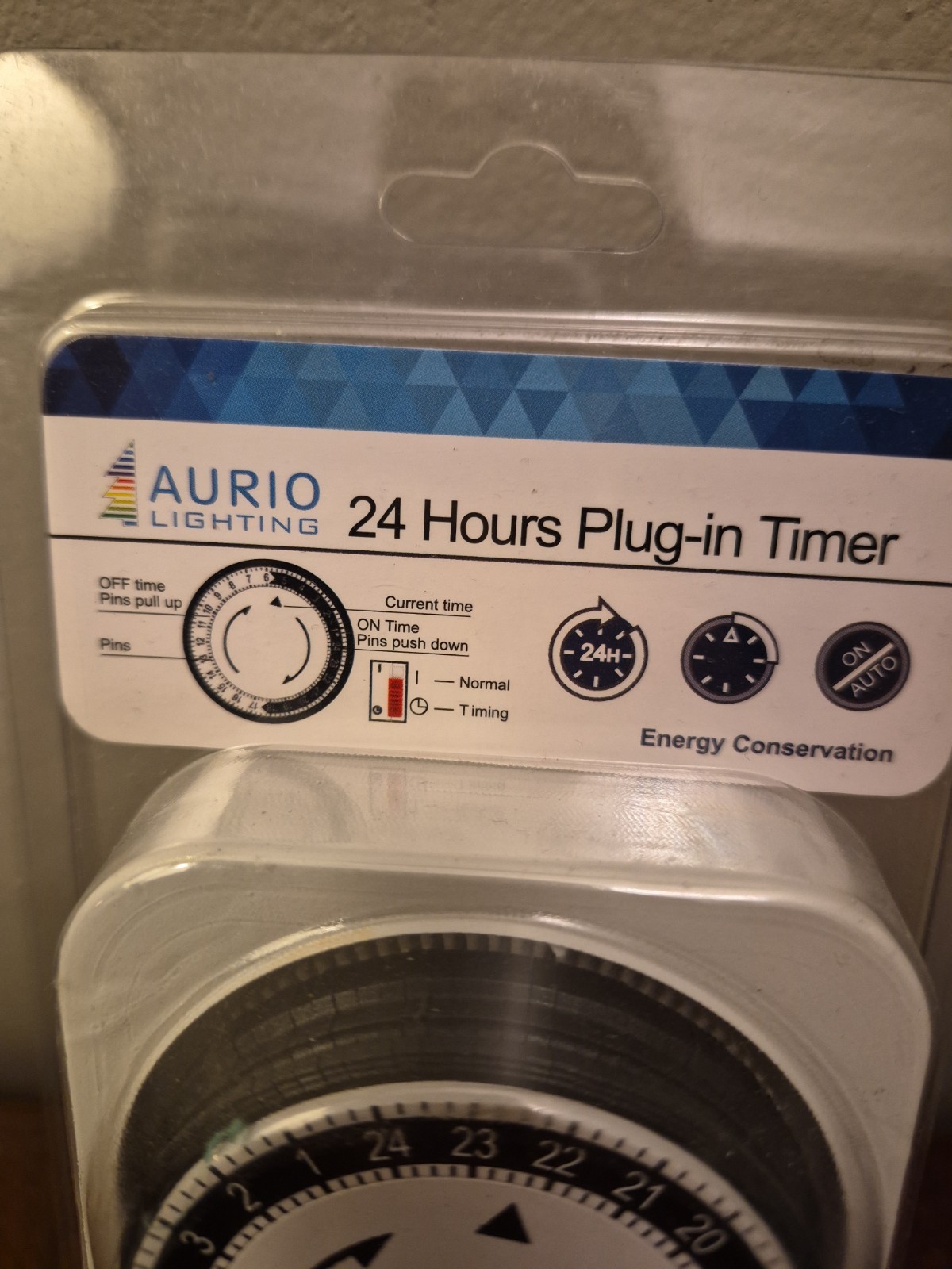 Aurio Lighting 24 Hours Plug In Timer