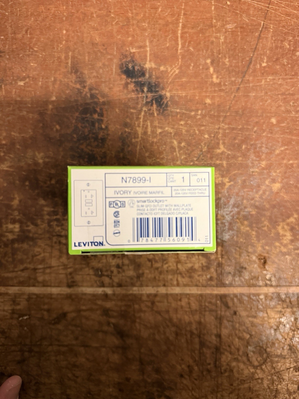 Lot of 10 Leviton N7899-I 20A GFCI Outlets – New (IVORY) FREE SHIPPING
