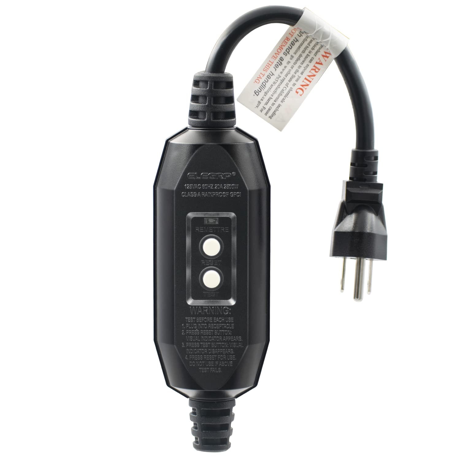 G1215CM Auto-Monitoring GFCI Plug Inline Assembly, G20CMR Manual Reset 15 Amp…