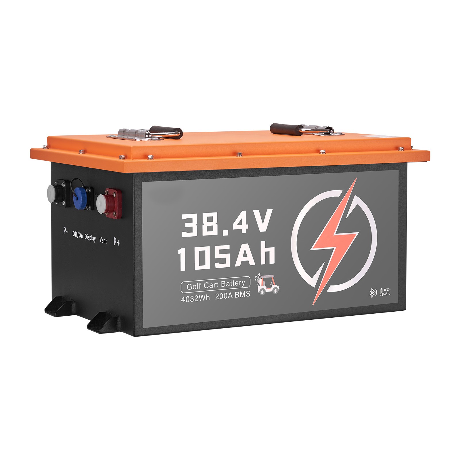 36V 105Ah Golf Cart Lithium Battery with 20A Charger and Touch Monitor