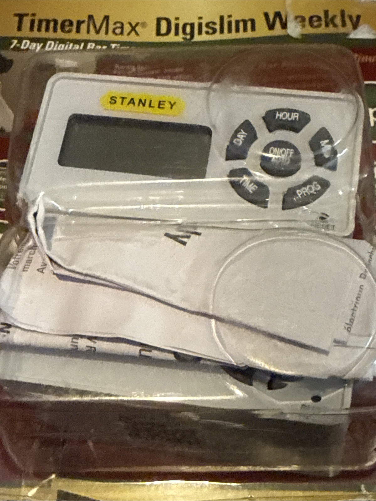 Stanley TimerMax Digislim 2pk Slim Indoor Daily Digital Timer New