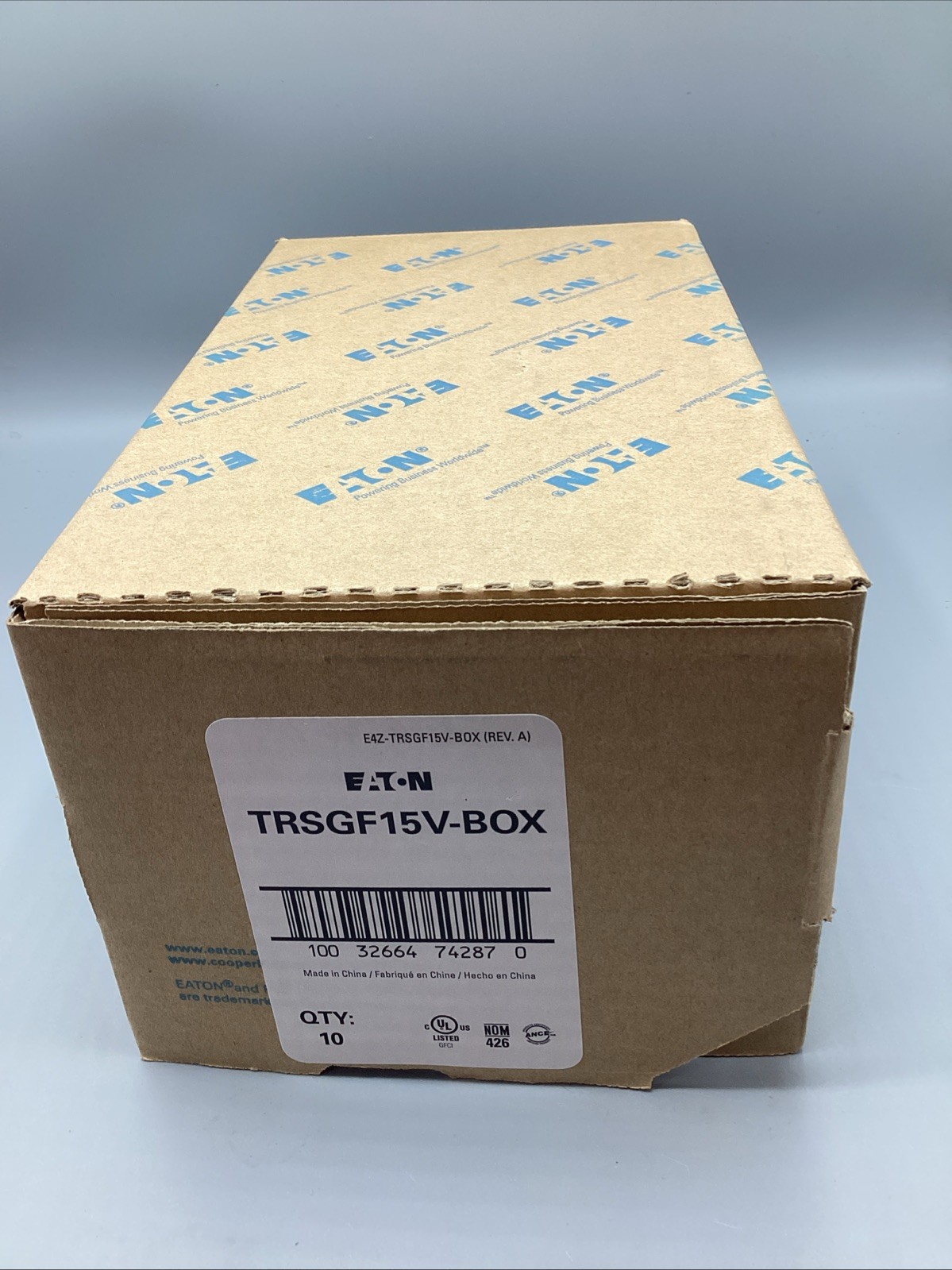 NOB Lot Of 10 Eaton TRSGF15V Ivory GFCI Self-Test Receptacle Outlets 15A TRSGF15