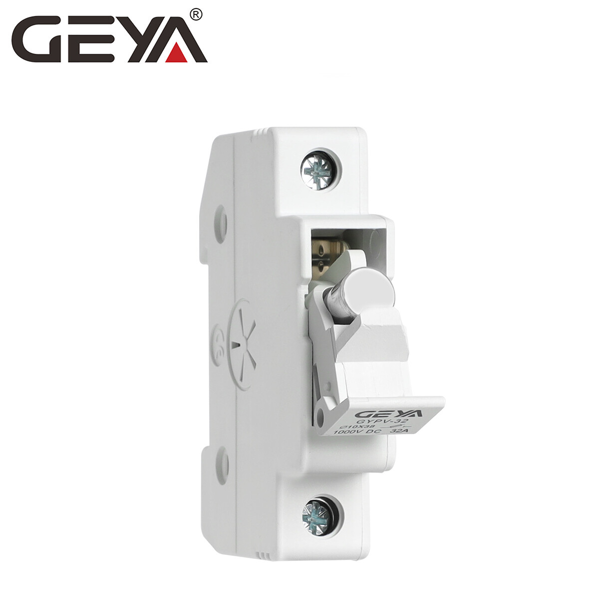 GEYA Solar PV 1/2Pole 2-30Amp 10*38mm 20kA 1000VDC Fuse & Holder DC Protection