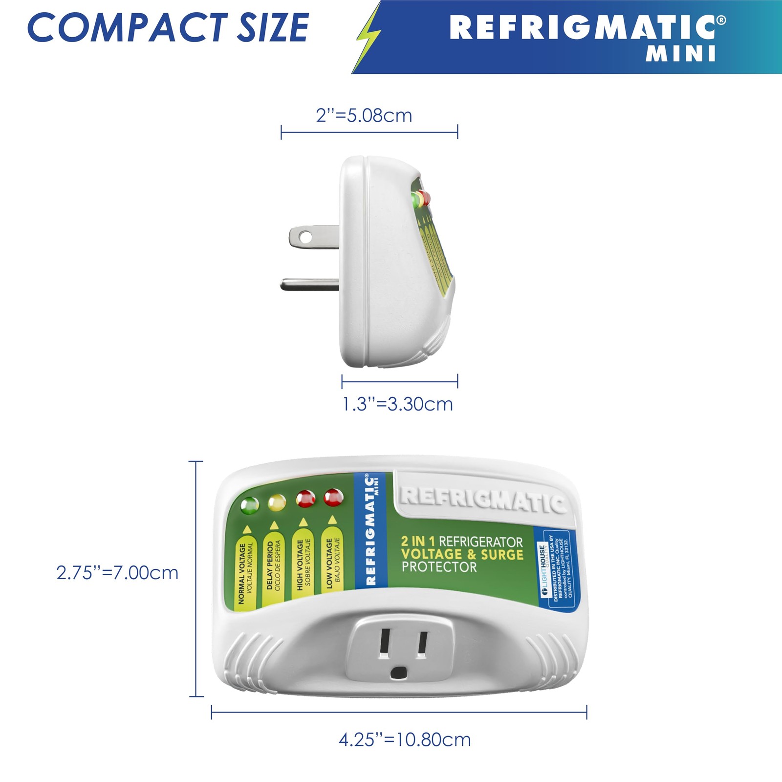 Refrigmatic WS-36300 Electronic Surge Protector for Refrigerator Up to 27 cu. ft