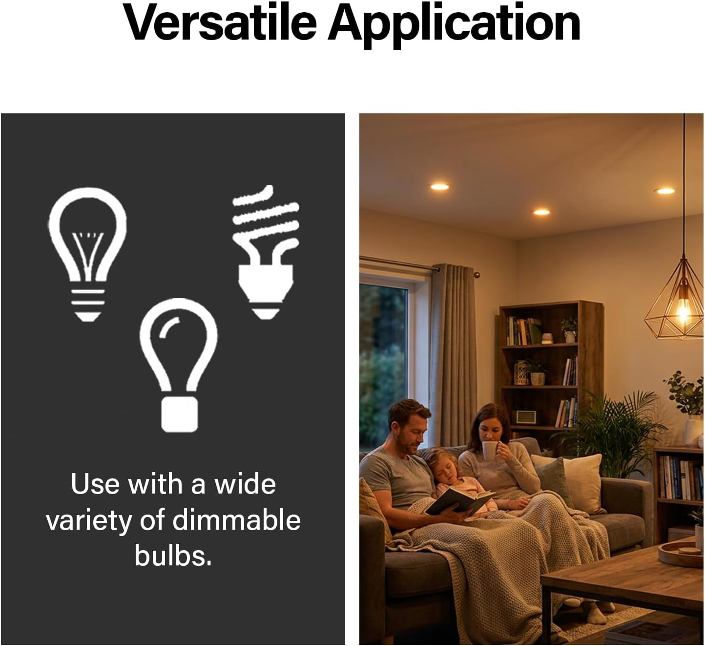 Radiant CFL/LED Dimmer Light Switch, Single-Pole/3-Way with Locator Light, 0-10V