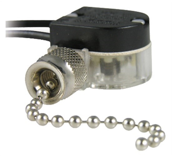 Gardner Bender GSW-31 Nickel Pull Chain Switch 1.25 Lx4.3 Hx1.95 W in. 5 Pack
