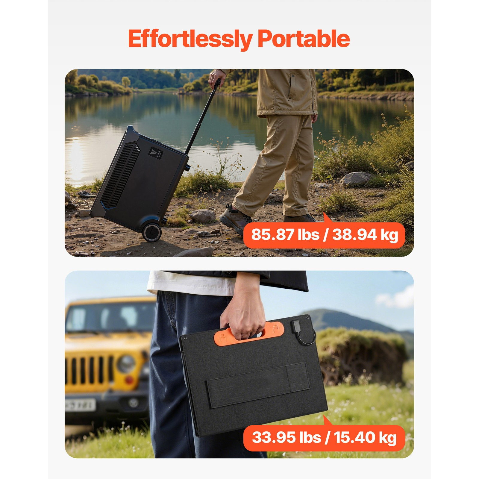Uimoso Portable Power Station 3000W 3072Wh with Solar Panels