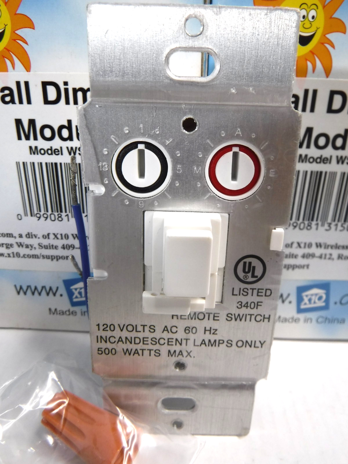 LOT (5) X10 Powerhouse Wall Switch Module WS467 Home Wall Dimmer 120V Receptacle