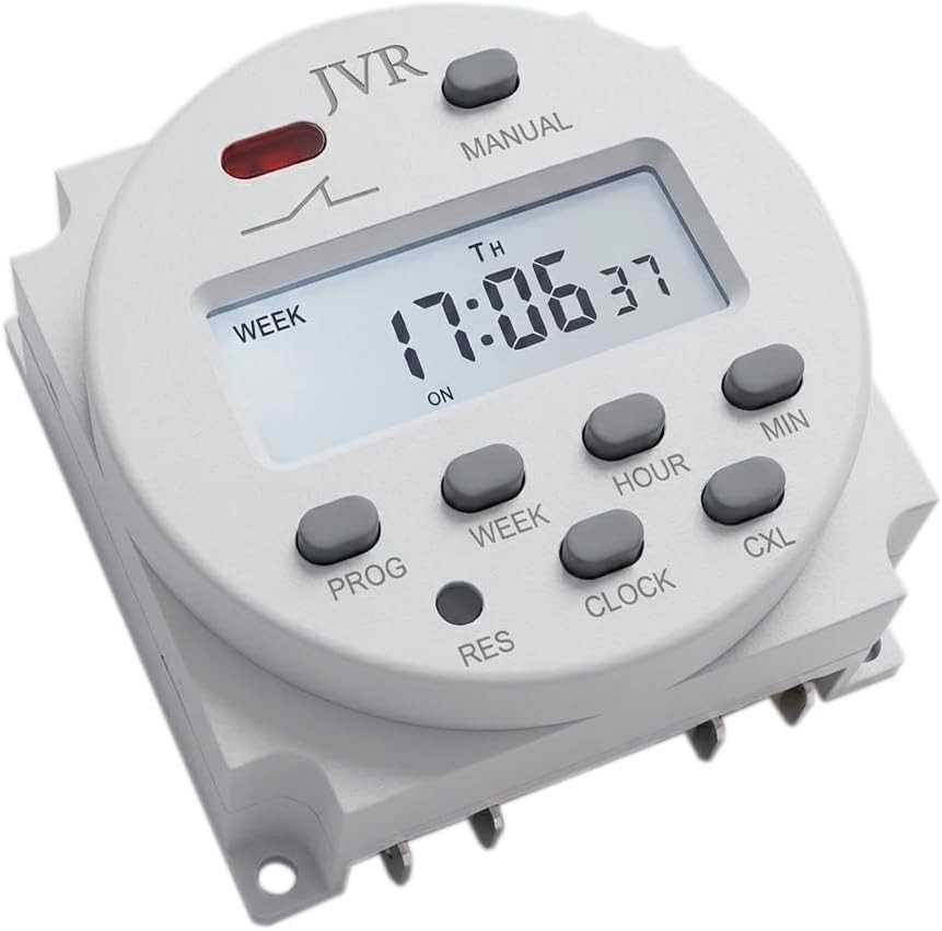 12V Timer Switch – Programmable, DC/AC/Solar Battery Powered | 12 Volt JVR Time