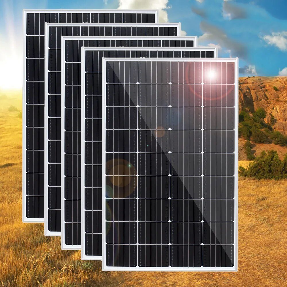 NEW 1000W Solar Panel Monoc for Rooftop Residential Commercial House 5×200W US
