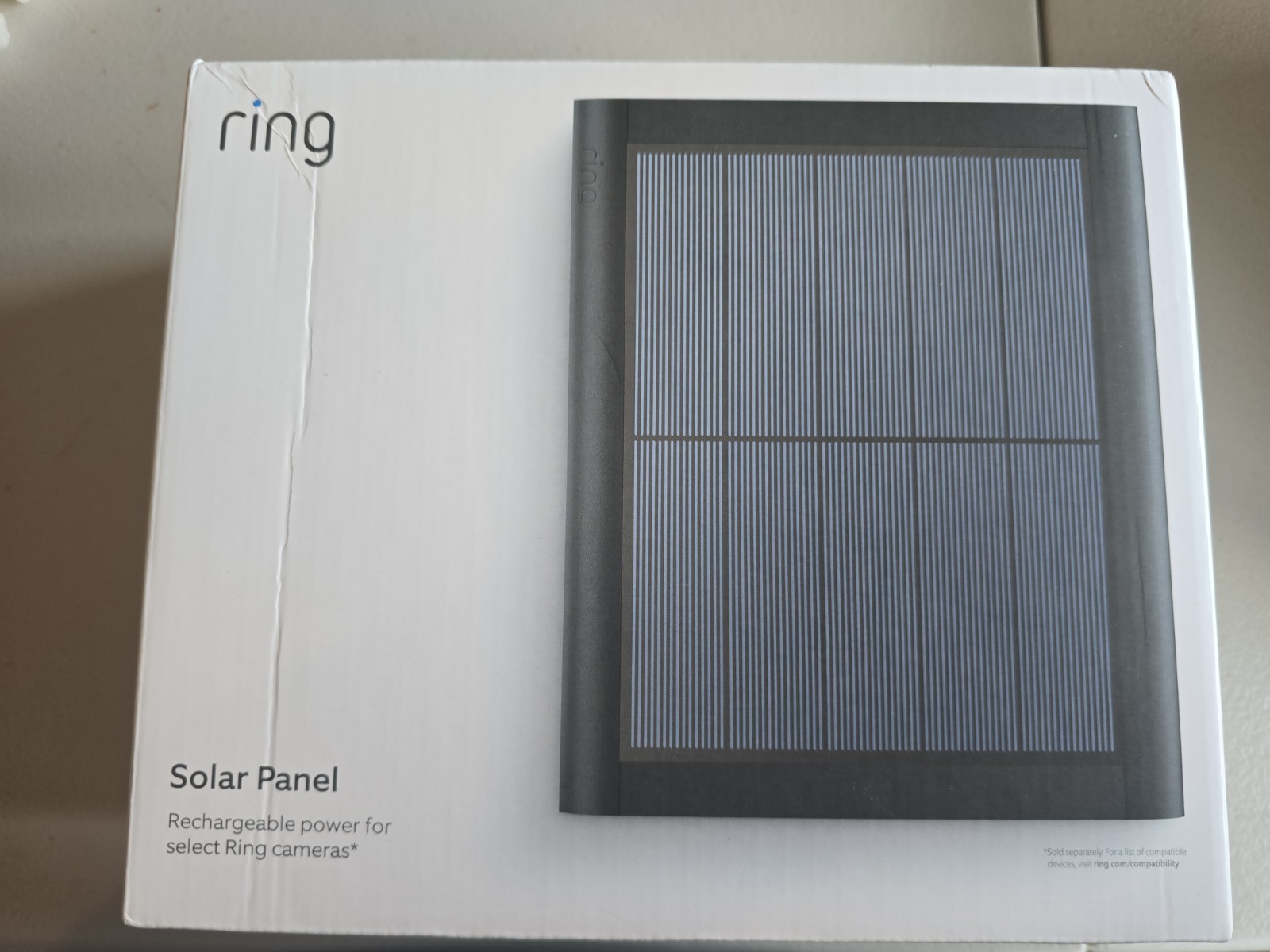 Ring 4W 2nd Generation Solar Panel for Select Ring Security Cameras Black New