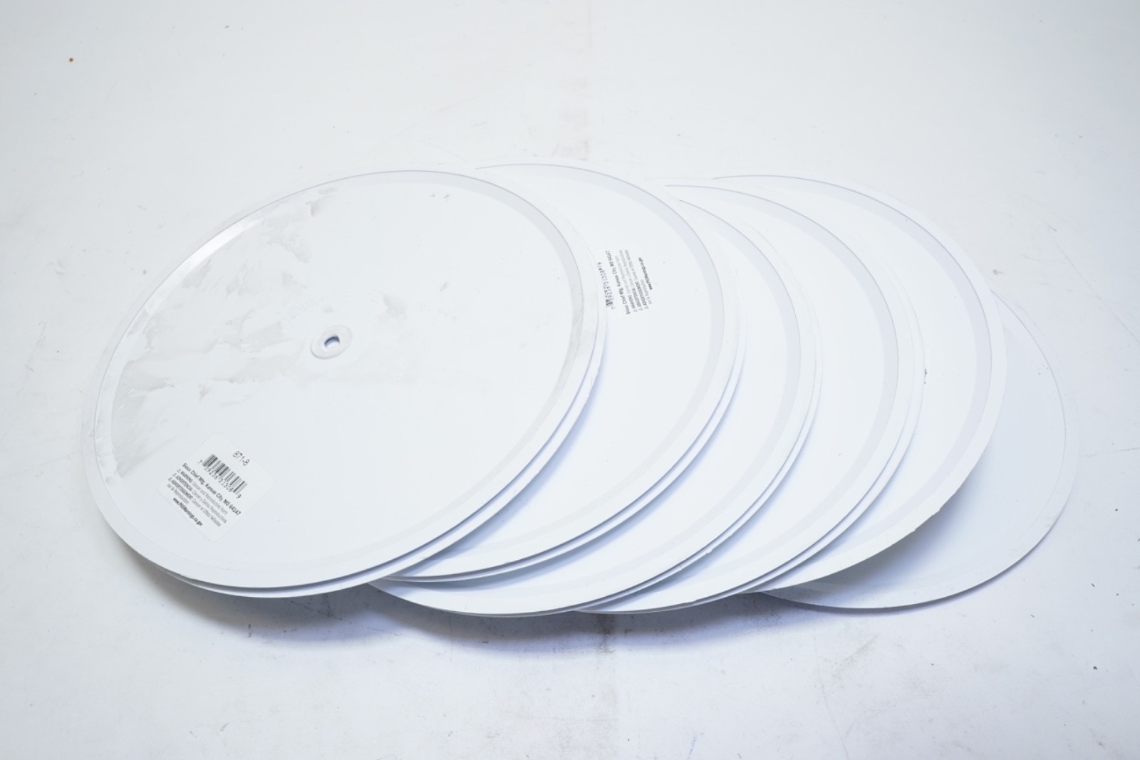 New Lot of 10 Sioux Chief 871-8 Flat Wall Cleanout Cover 8-1/2″ Dia Cover ABS