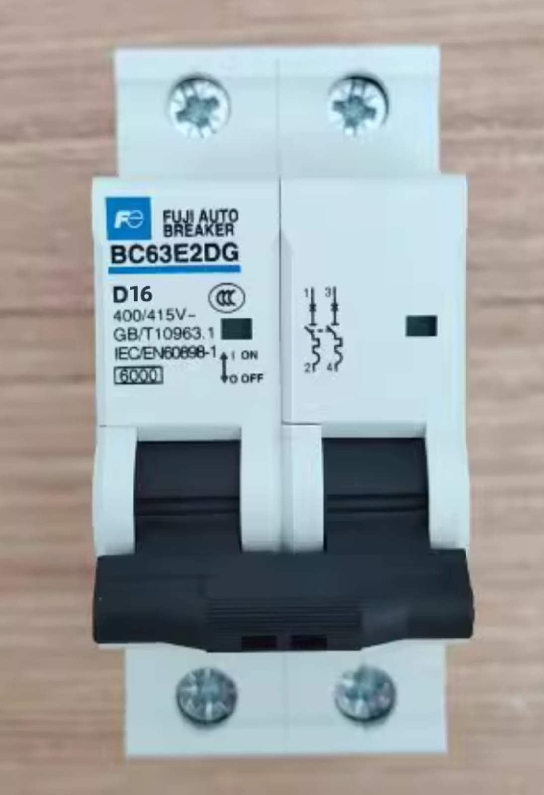 Fuji Electric Miniature Circuit Breaker MCB BC63E2DG-2P D16 16A