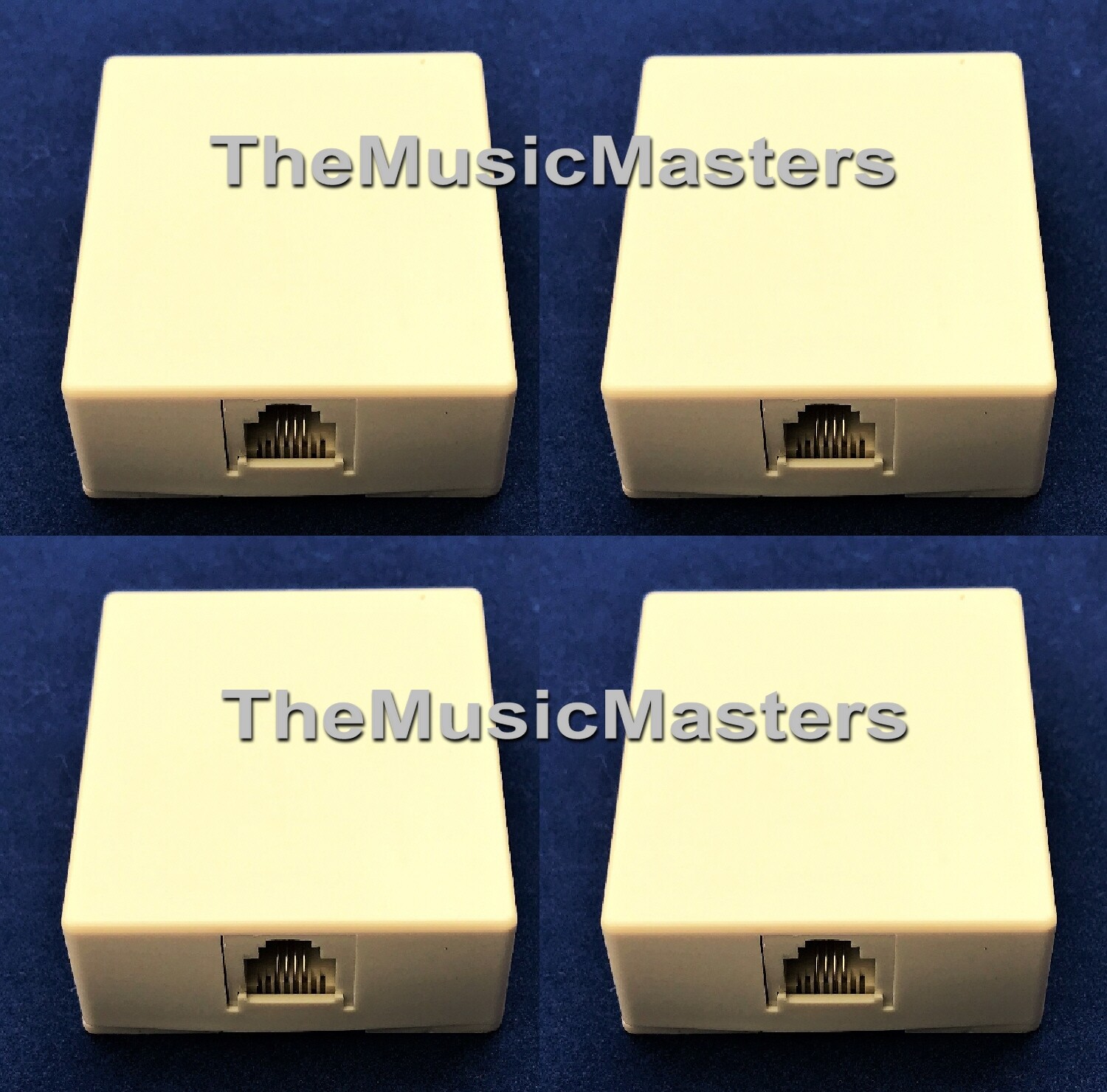 4X Modular Surface Mount Telephone Wall Jack Home Phone Land Line Outlet VWLTW