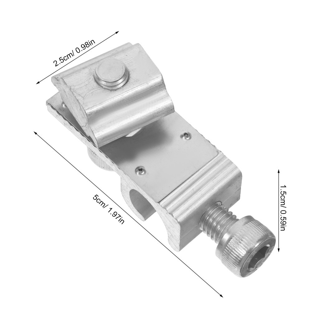 10Pcs Silver Aluminium Alloy Solar Cable Ground Terminal Connectors for Home